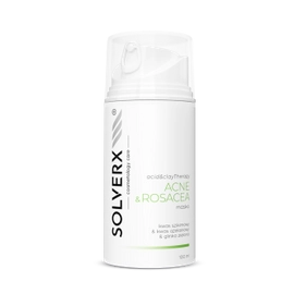 SOLVERX Acid & Clay Therapy - maska ACNE & ROSACEA - kwas szikimowy, kwas azelainowy i glinka zielona - 100 ml