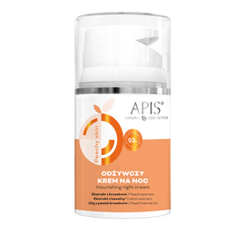Odżywczy krem na noc - Apis Peachy Skin - 50 ml