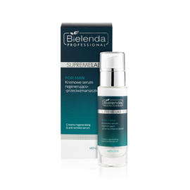 Bielenda Supremelab Men Line - Kremowe serum regenerująco-przeciwzmarszczkowe - 30 ml