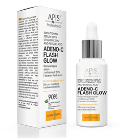 Apis Adeno-C Flash Glow - Rozświetlające serum do twarzy z witaminą C i kwasem ferulowym - 30 ml