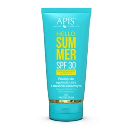 Apis Hello Summer - Emulsja do opalania ciała z masłem kakaowym SPF 30 - 200 ml