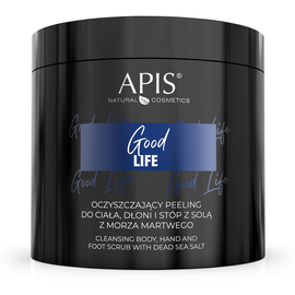 Apis Good Life Oczyszczający peeling do ciała, dłoni i stóp z solą z Morza Martwego 700 g