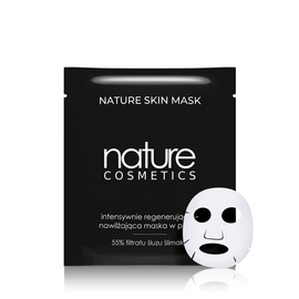 Nature Cosmetics - Nature Skin Mask - Intensywnie regenerująco-nawilżająca maska w płacie z naturalnym śluzem ślimaka - 1 szt.