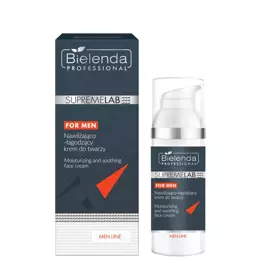 Nawilżająco‑łagodzący krem do twarzy Bielenda Supremelab Men Line 50 ml