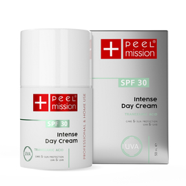 Peel Mission - Intense - Day Cream SPF30 Tranexamic Acid - Krem na dzień z kwasem traneksamowym i filtrami SPF30 - przebarwienia i rumień - 50 ml